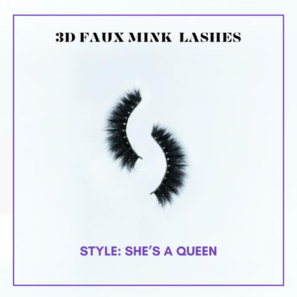 She's A Queen 3D Faux Mink Lashes
