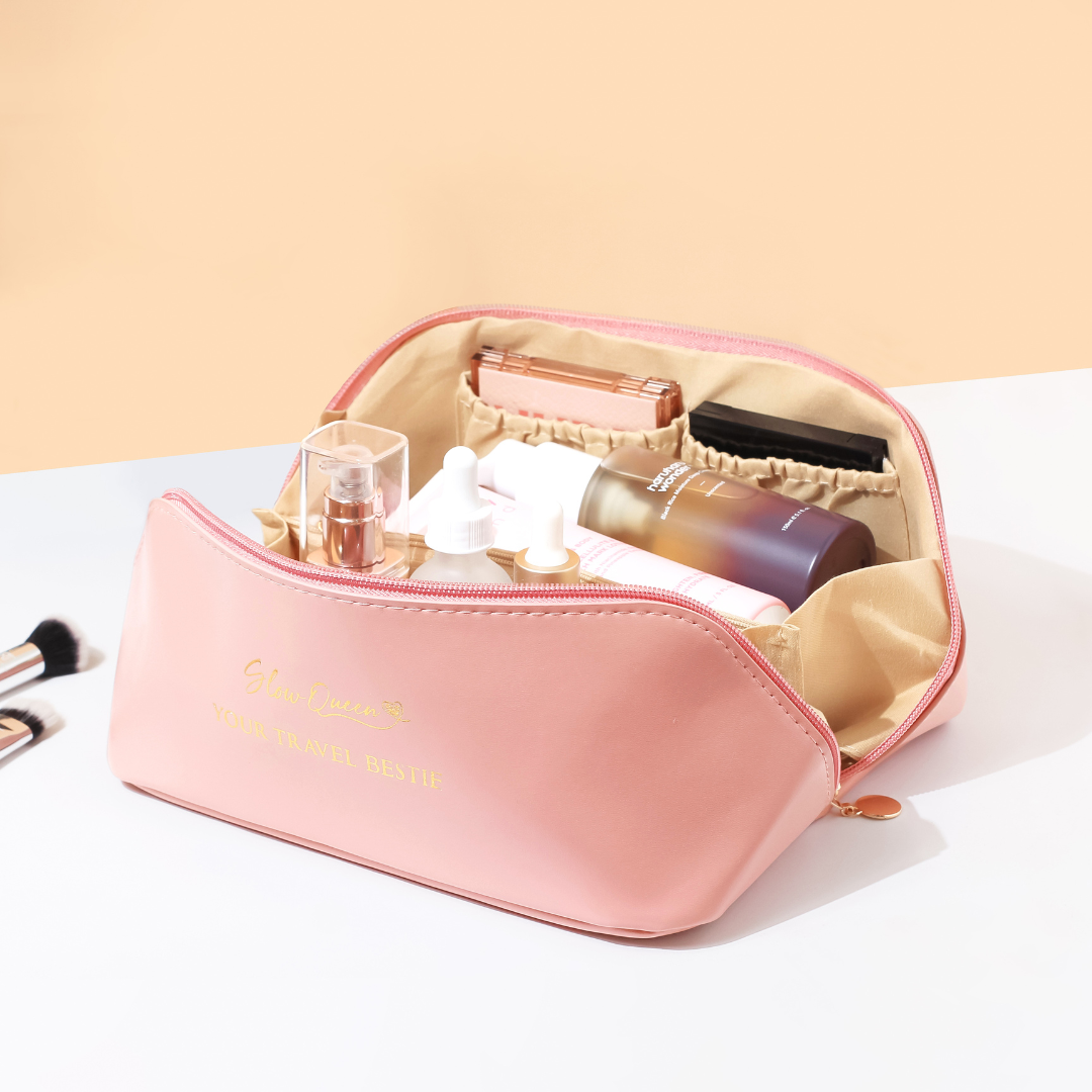 Travel Bestie Makeup Bag Pink