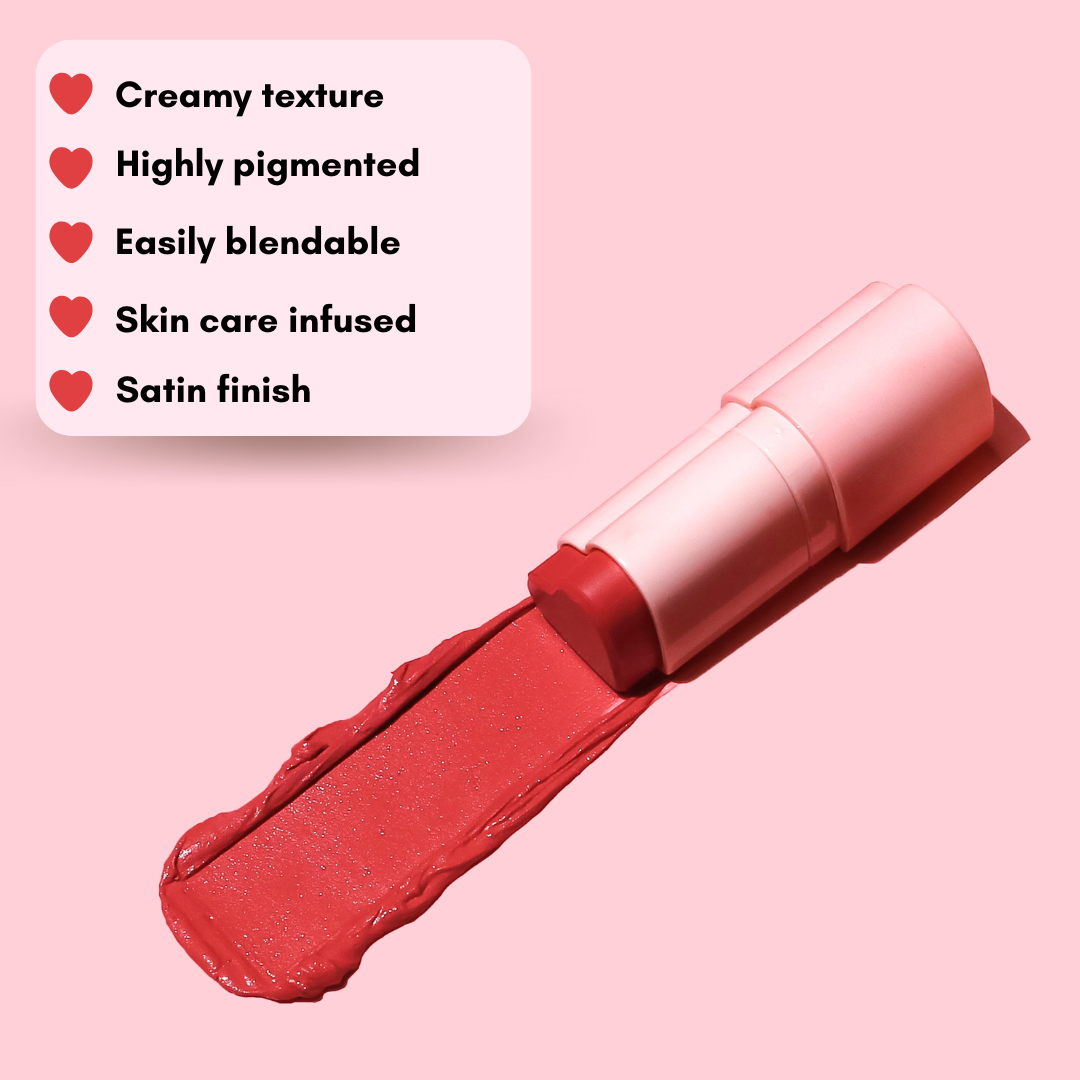 Sweet Peach Blushing Heart Stick