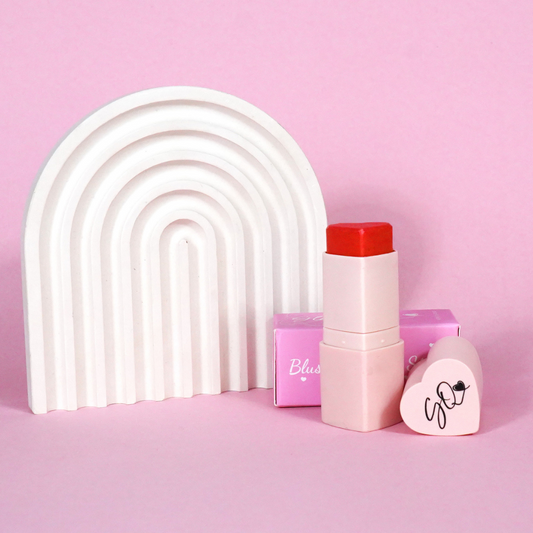 Sweet Peach Blushing Heart Stick