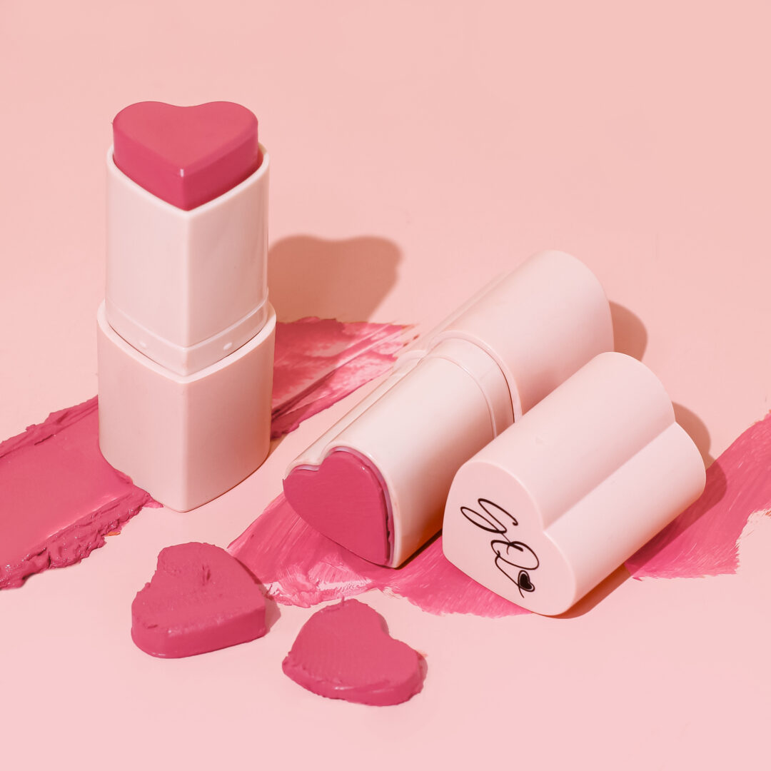 Candy Rose Blushing Heart Stick